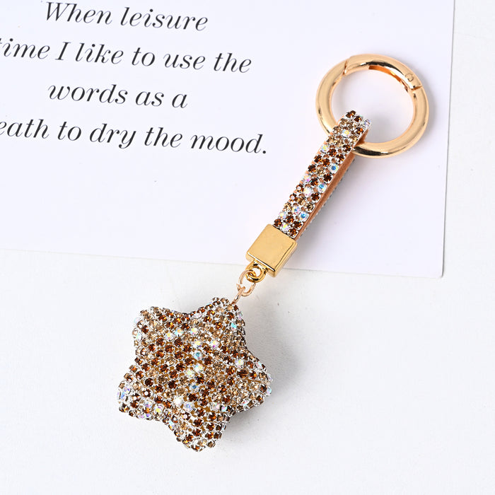 Wholesale Creative Diamond Star Keychains JDC-KC-JFan013