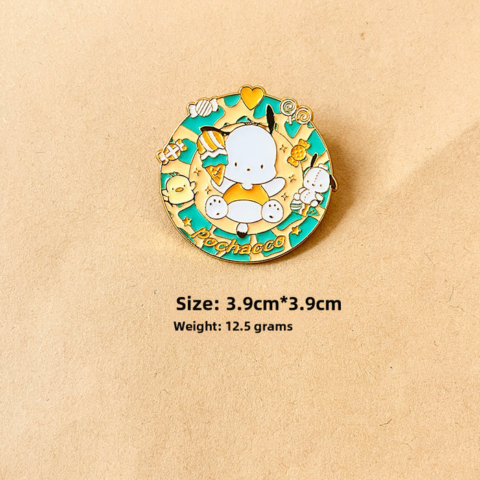Wholesale Advanced cartoon brooch, cute metal badge, clothes, bags, accessories
