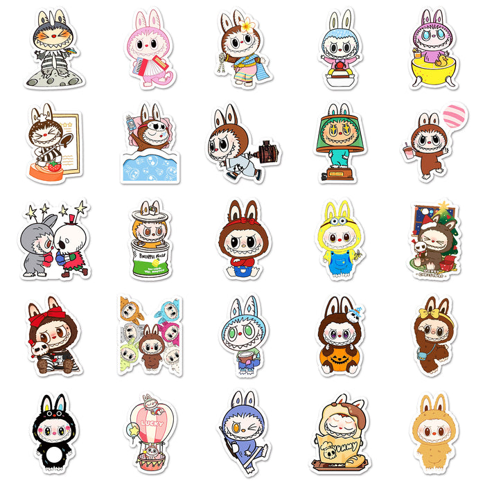 Wholesale 50pcs Graffiti stickers cartoon cute decoration mobile phone notebook luggage stickers