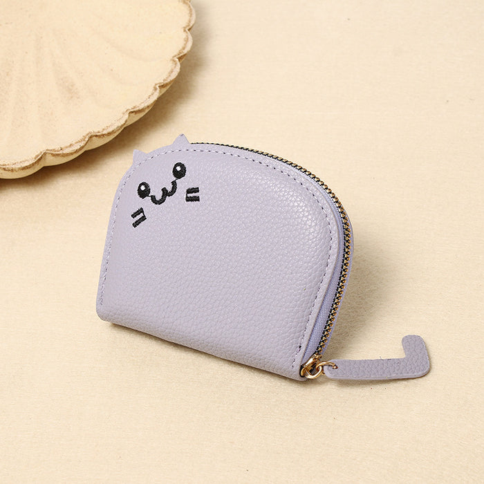 Wholesale Cat Card Bag Women's Small and Cute Multi-card Card Bag Advanced Cartoon Coin Purse