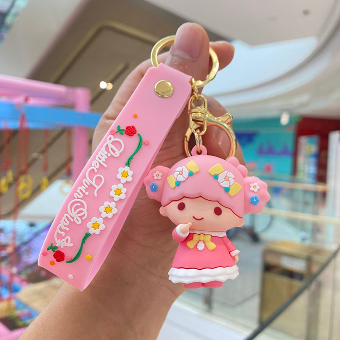 Wholesale Cartoon Silicone Anime Keychain JDC-KC-PengYu045