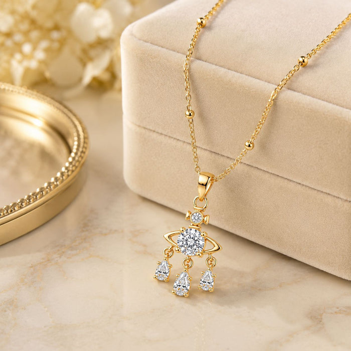 Wholesale Gold Plated Dreamcatcher Pendant Necklace