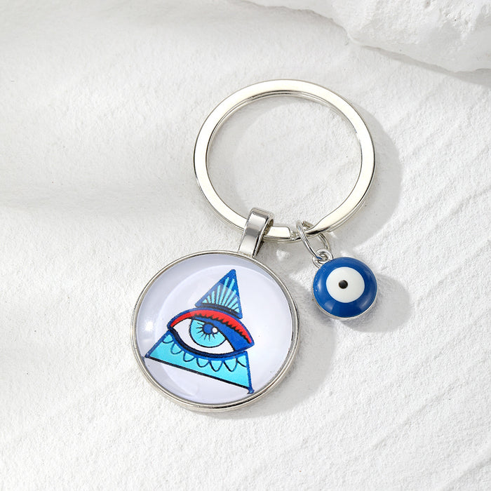 Wholesale Time Gem Demon Eye Alloy Keychain JDC-KC-HengX030