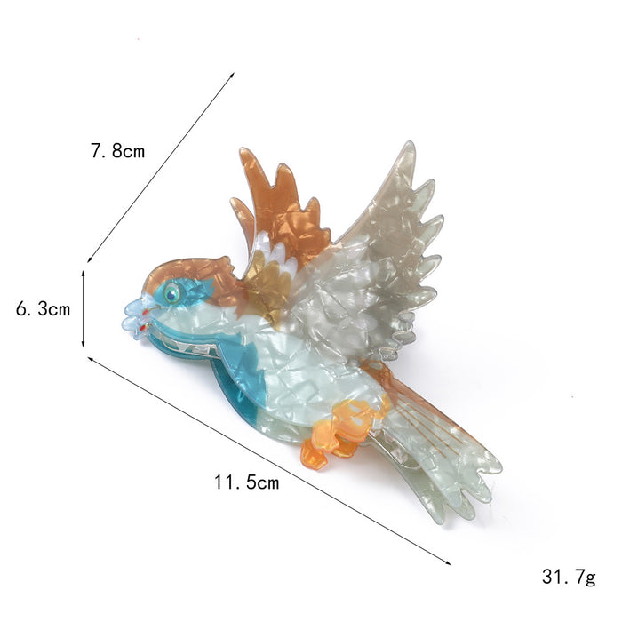 Wholesale Handmade Acetate Retro Swallow Claw Clip Fashion Hair Accessory Boutique Gift Resale