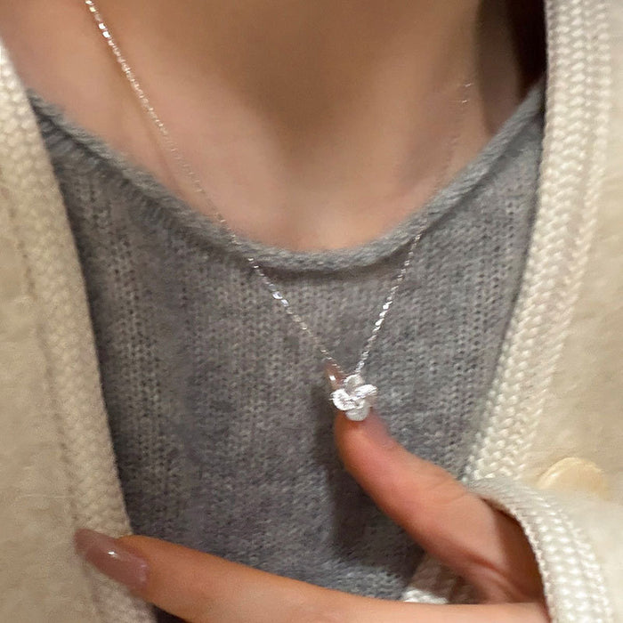Wholesale Filigree Zircon Flower long necklace