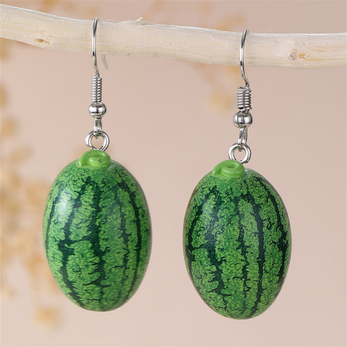 Wholesale Purple Grape Resin Earrings Trendy Fashion Accessory