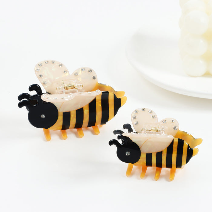 Wholesale Cute Bee Headwear Grab Clip Hairpin