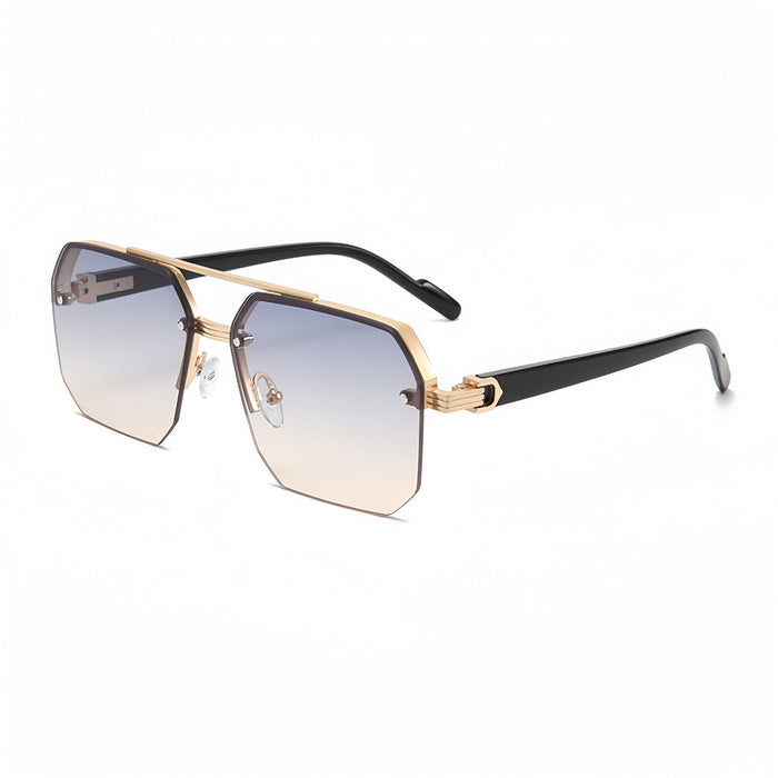 Wholesale New sunglasses with high-end feel, large boxy glasses, fashionable and stylish