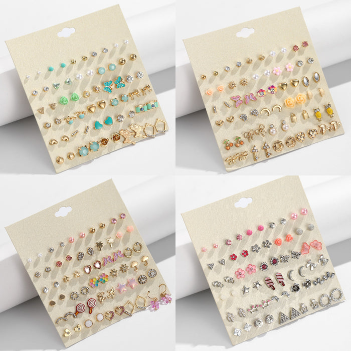 Wholesale Multiple Pairs of Bow Flowers Earrings