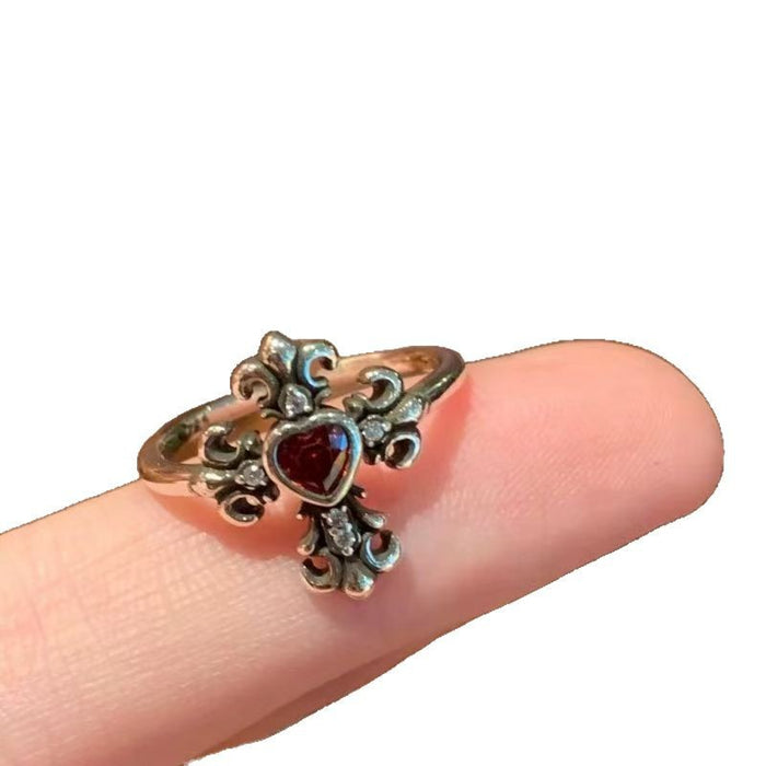 Wholesale Dressed Middle Aged Ring vintage Ring Opening Adjustable Devil's Eye