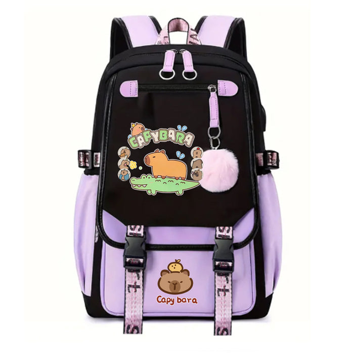 Wholesale Cute cartoon large-capacity backpack bag for boys and girls in elementary and middle school.