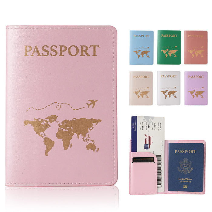 Wholesale Urban Simplicity Landscape PVC Passport Holder Green Boutique Travel Accessory MOQ≥3