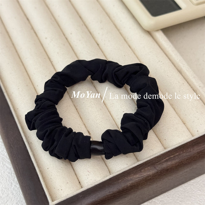 Wholesale Durable Hair Rope Hair Rubber Band Ponytail Leather Cover Hair Rope