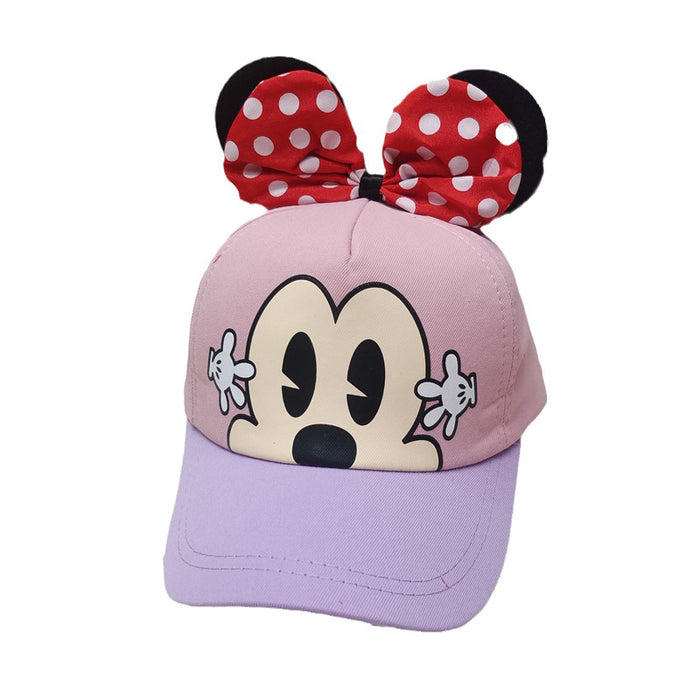 Wholesale Cute cartoon children's baseball cap embroidered duckbill cap, children's sun protection and sunshade hat