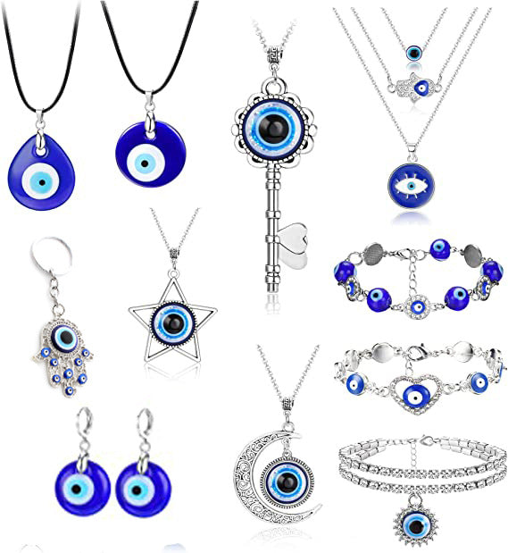 Wholesale Blue Eye Multi Style Mixed Set Devil's Eye Bracelet Hanging