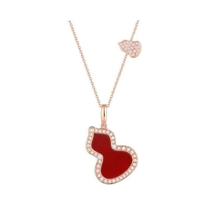 Wholesale Necklace pendant rose gold lock chain