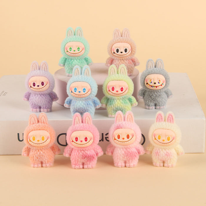 Wholesale Creative Resin Flocked Keychain