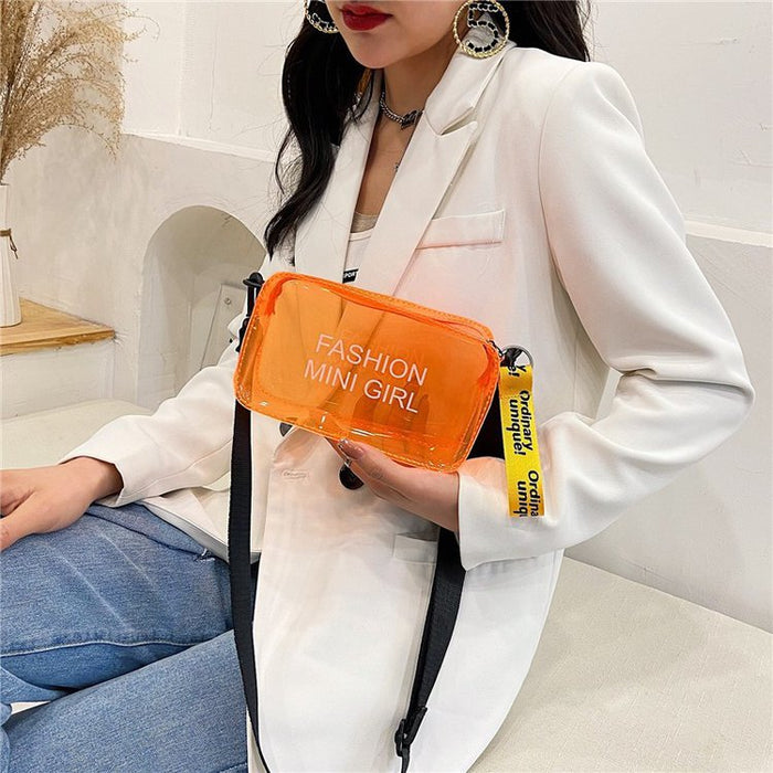 Wholesale New Small Bag Transparent Handheld Shoulder Cross Shoulder Chain Bag