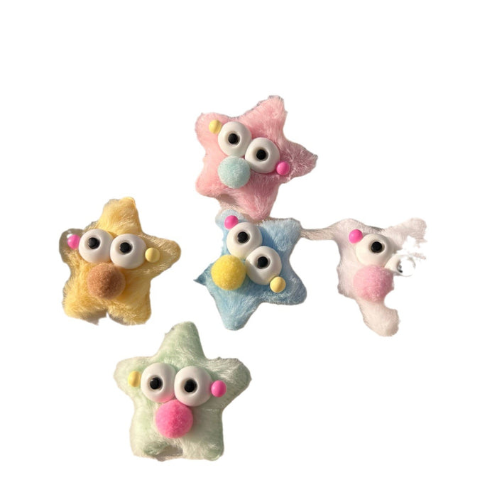 Wholesale  Cute Star Hairpin Plush  Clip Funny Girl Cute Headwear