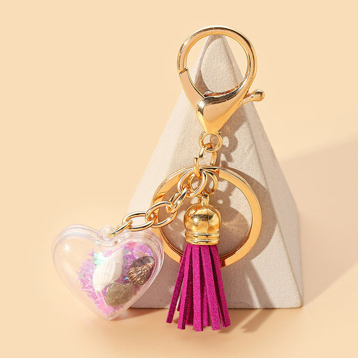 Wholesale Acrylic Rainbow Pearl Keychain JDC-KC-HuiWen003