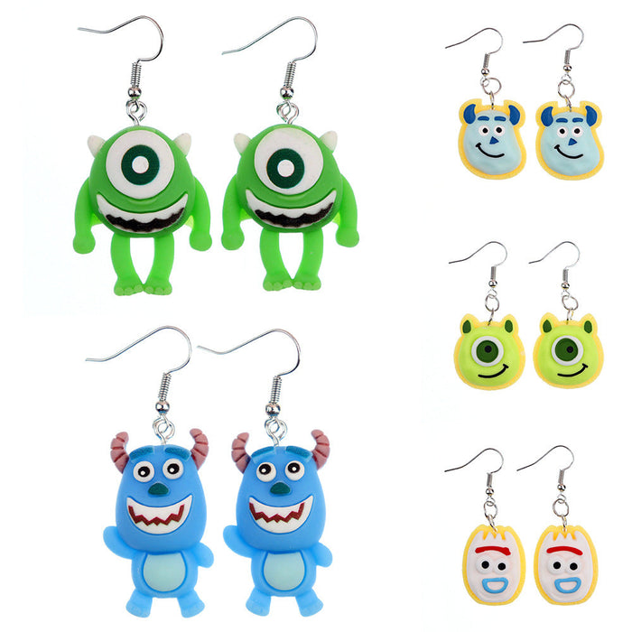 Wholesale Earrings Resin Fun Cute Cartoon (M) JDC-ES-niqing013