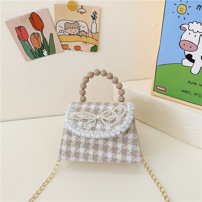 Wholesale Cotton and Linen Children's Cute Princess Chain Bag Coin Purse JDC-SD-YuanDuo094