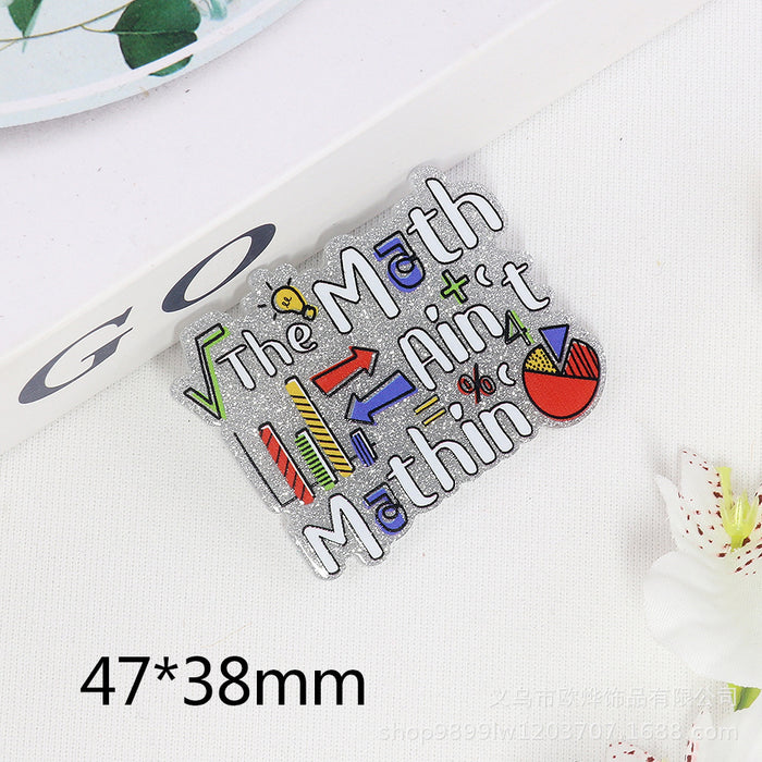 Wholesale Cartoon Rainbow Love Beverage Acrylic Pin DIY Patch Accessories JDC-FK-OuYie008