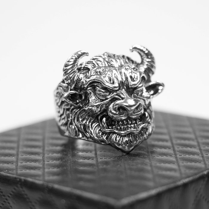Wholesale Skull and Animal Head Ring Set Alloy Unisex Fashion Accessory Gift