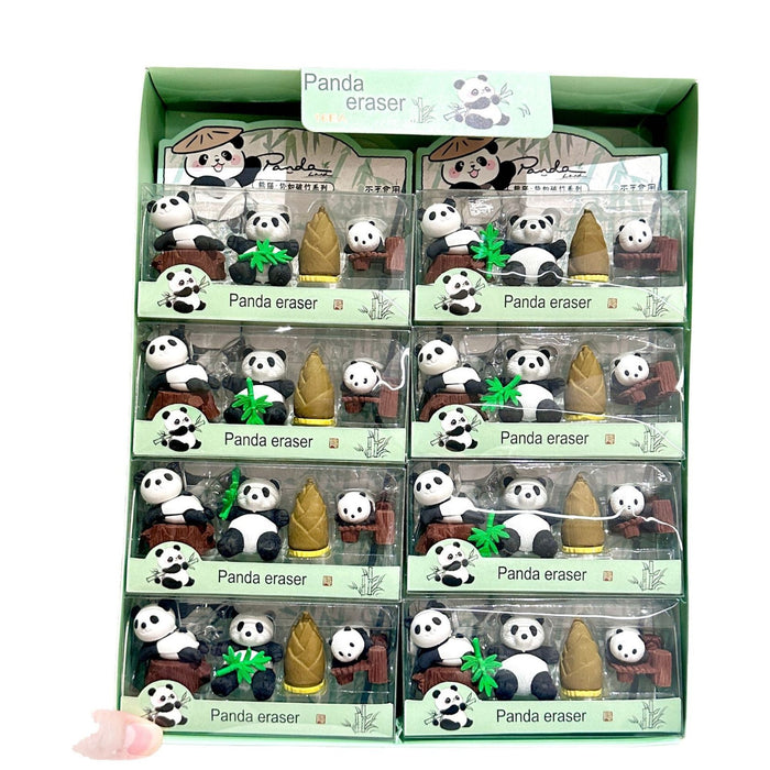 Wholesale Cartoon Panda Eraser Set Trendy Decorative Erasers Fashion Accessory MOQ≥2