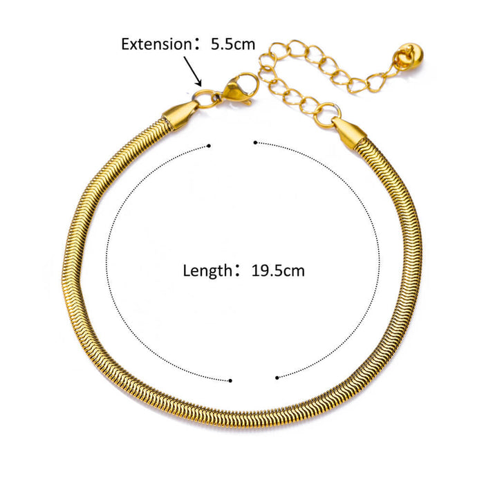 Wholesale Stainless Steel Anklet Geometric Figaro Chain Jewelry Accessory