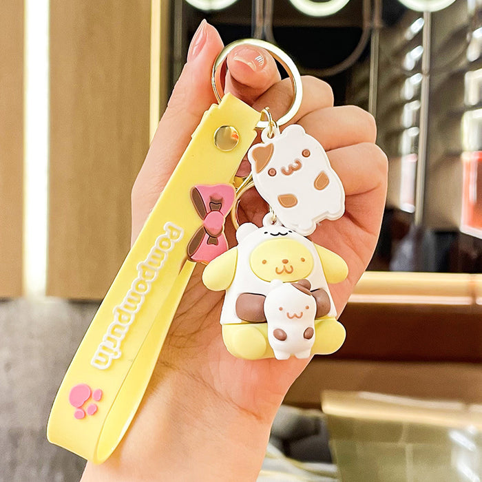 Wholesale Cartoon Doll Silicone Keychain JDC-KC-Benxin031