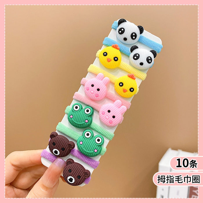 Wholesale Cute Cartoon Hair Ties for Kids Soft Elastic Everyday Styling Baby Hair Accessory