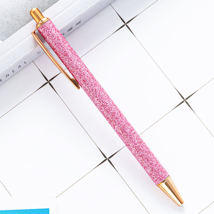 Wholesale Metal Push Ballpoint Pen Rose Metal JDC-BP-JingL007