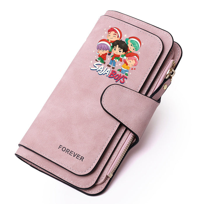 Wholesale PU Kpop Devil Hunter Wallet For Women Cute Multi Function Coin Card Holder Casual Everyday Use