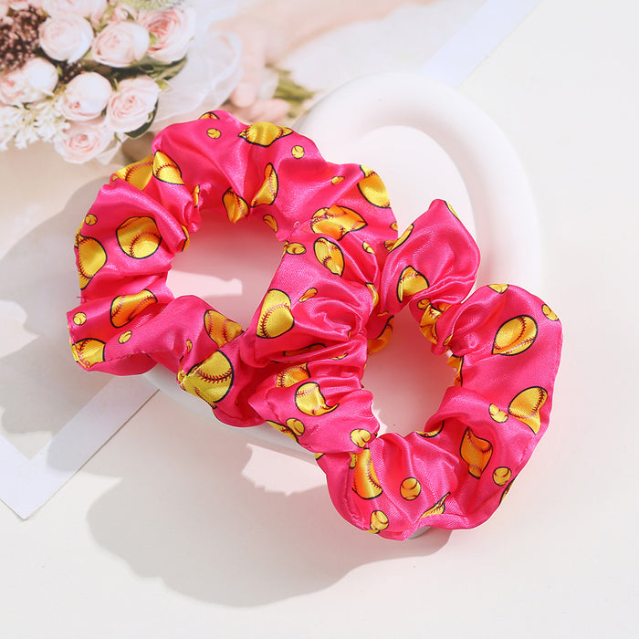 Wholesale Polyester Baseball Polka Dot Hair Tie JDC-HS-Shil005