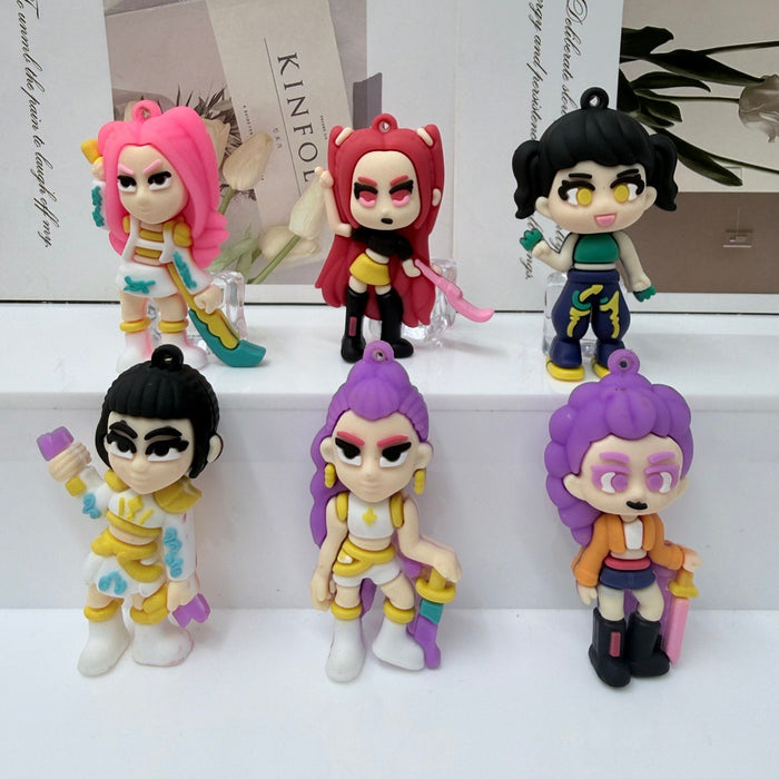 Wholesale Anime  Keychain Charm Blind Box Figure Trendy PVC Backpack Pendant Boutique Resale Gift