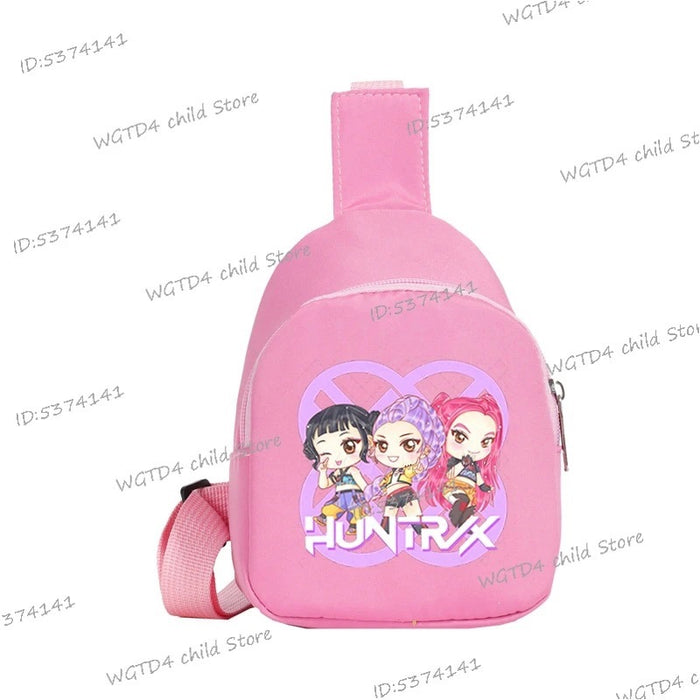 Wholesale K Pop  Print Nylon Crossbody Chest Bag For Girls Trendy Fashion Accessory Fun Gift For Kids Boutique Resale