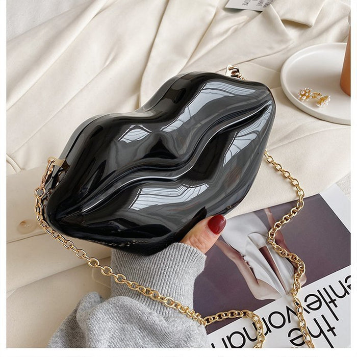 Wholesale Personalized Lip Bag Acrylic Fashion Evening Bag JDC-SD-TY016