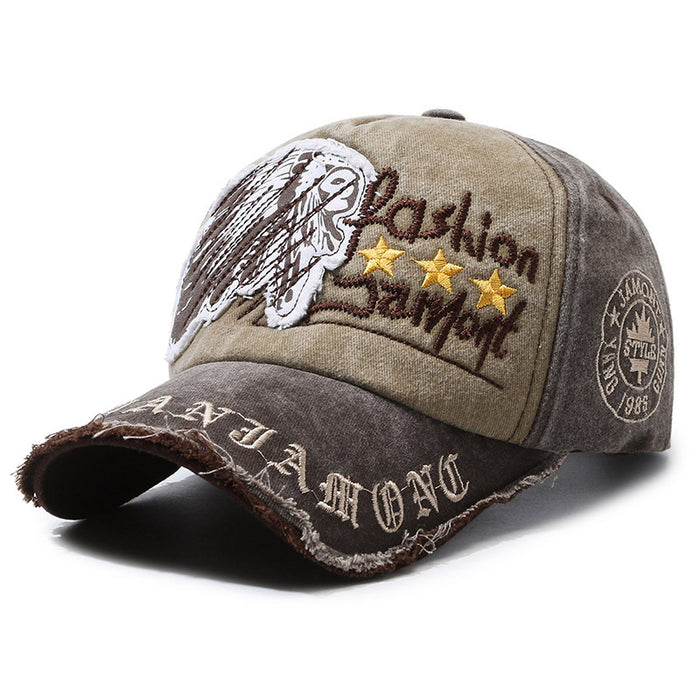 Wholesale Distressed soft-top baseball cap