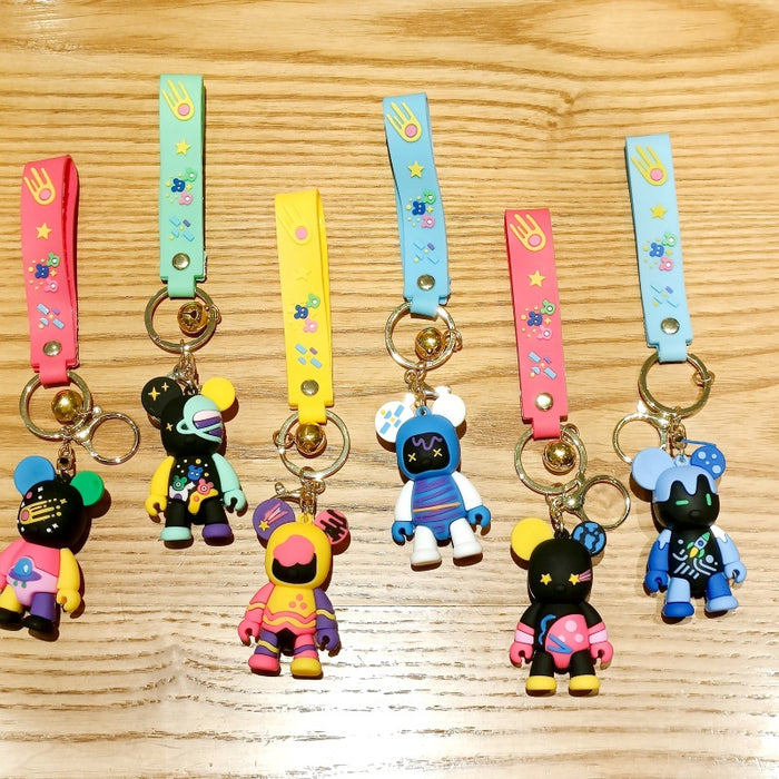 Wholesale Silicone Cartoon Doll Keychain JDC-KC-MingT211