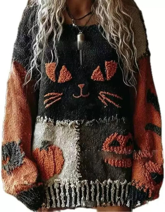 Wholesale Autumn and winter V-neck top casual drop shoulder women' s sweatshirt faux fur