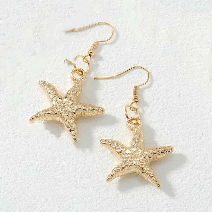 Wholesale starfish earrings female fashion Joker daily party jewelry