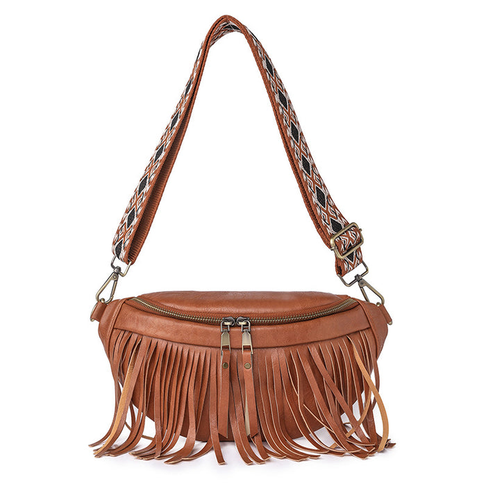 Wholesale Summer Vintage Tassel Pleated Shoulder Bag JDC-SD-YouYJ006