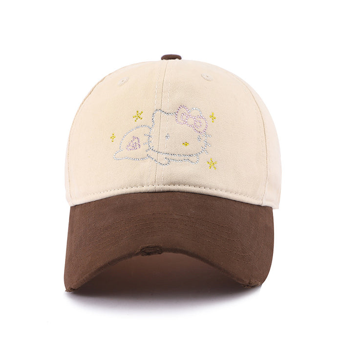 Wholesale Baseball cap new sweet color blocked sun hat wide brim duckbill cap for men