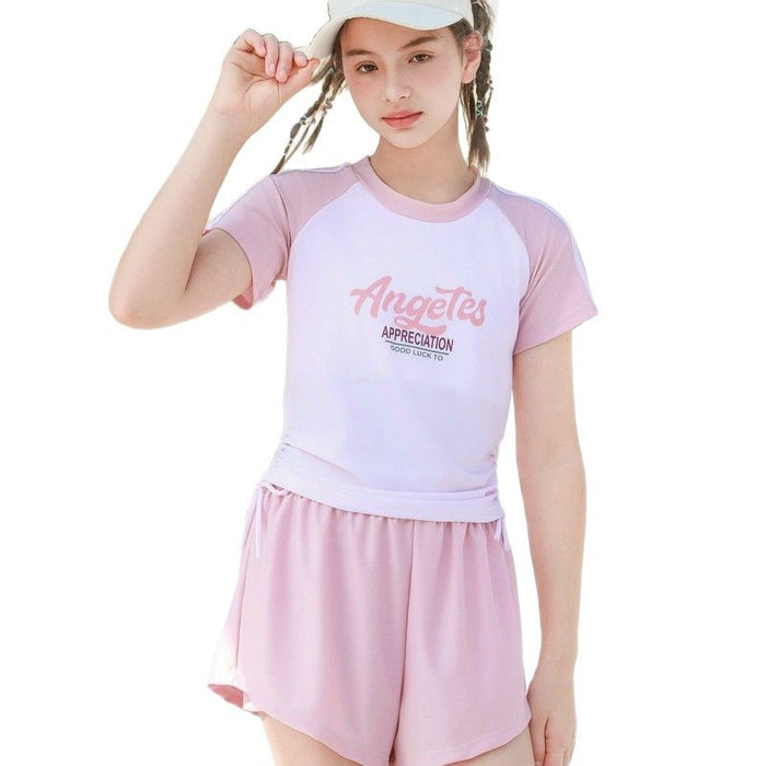 Wholesale New two-piece split swimsuit set for children