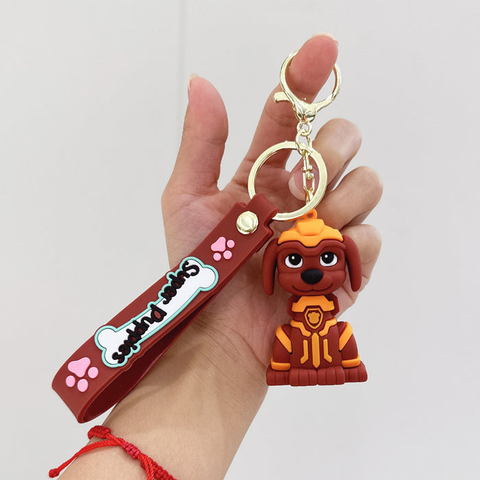 Wholesale Silicone Cartoon Dog Keychain JDC-KC-YuKun004