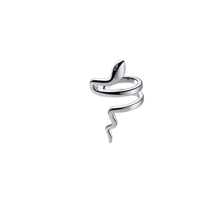 Wholesale Ear clip without ear hole, street style personalized creativity, smooth lines wrapped around small snake ear bone clip, ear hook