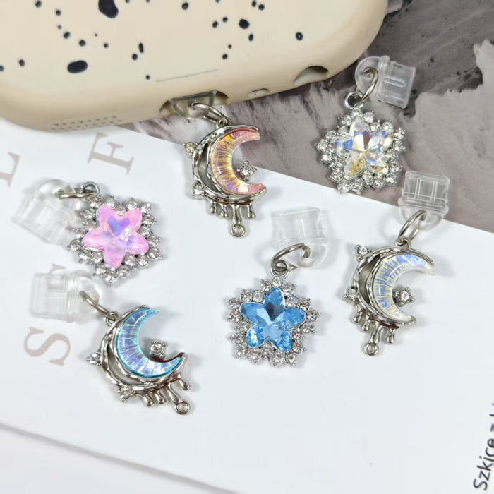 Wholesale Diamond star and moon pendant Mobile Phone Stands