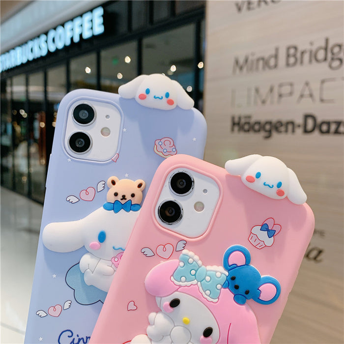 Wholesale Three-dimensional Silicone Cartoon Mobile Phone Case (S) JDC-PC-Longt003