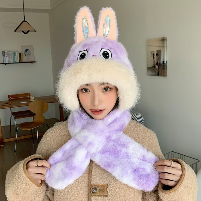 Wholesale Winter warm hat with one-piece cold protection